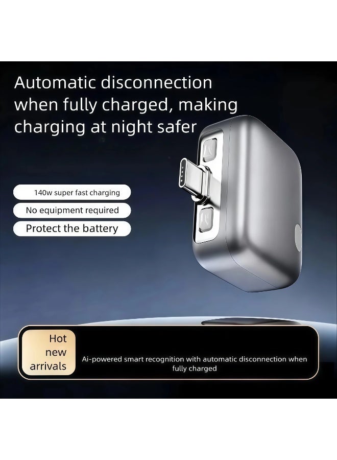 Flossie Type-C 140W Auto-Disconnect Charger Adapter with Fast Charging and AI Separator Auto Cut, compatible with Android and Apple smartphones, tablets, laptops, and gaming consoles - Image 4