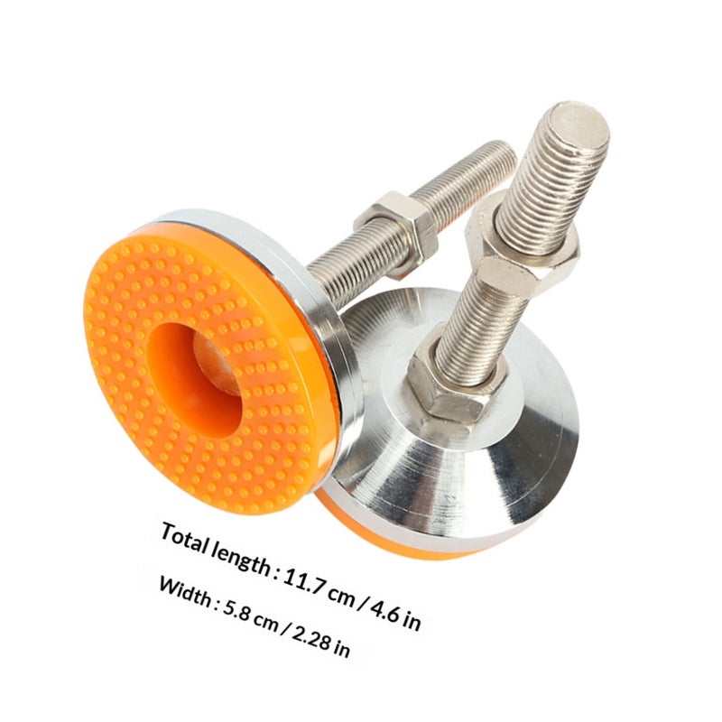 2pcs Leveling Feet Swivel Adjustable Machine Levelers with Floor Protector - Image 2