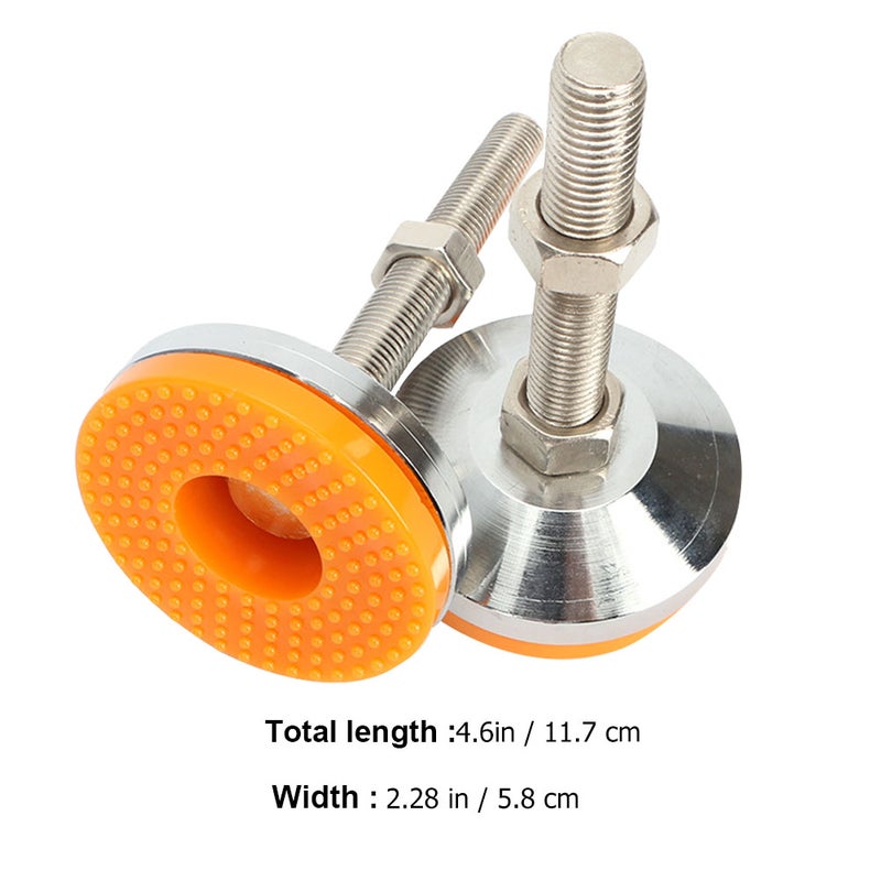 2pcs Leveling Feet Swivel Adjustable Machine Levelers with Floor Protector - Image 3