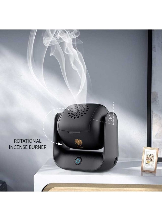 Bukhoon Rotatable Electric Oud Incense Burner – Portable Bakhoor Burner for Home, Office & Gifting - Image 3