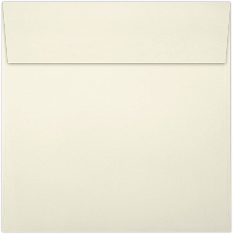 LUXPaper Square Invitation Envelopes | Peel & Press | 6 1/2" x 6 1/2" | Natural | 70lb. Text | 50 Qty - Image 2