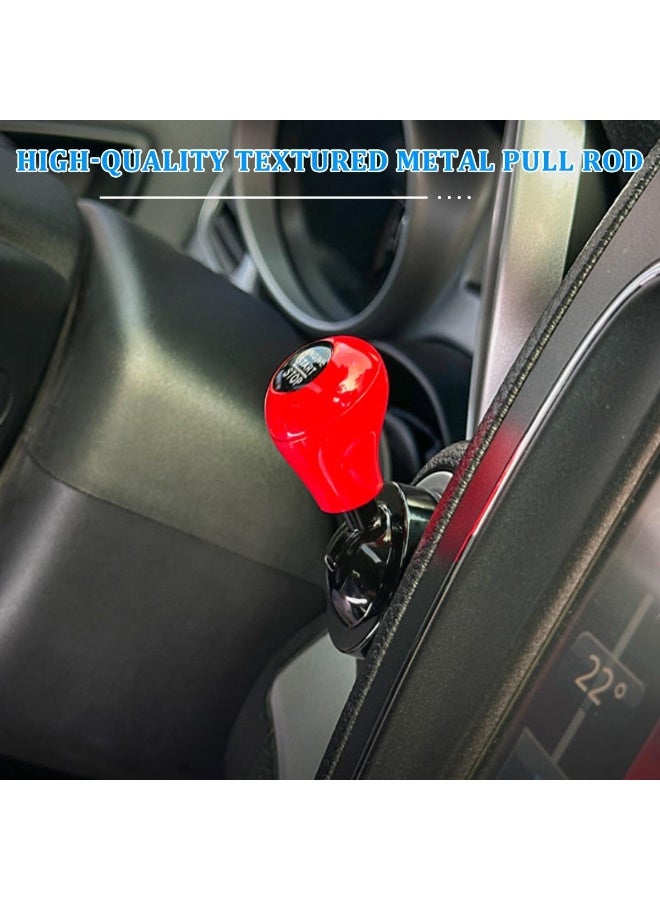 Car Joystick Push to Start Button Cover, Cool Metal Vehicle Engine Starter Stop Button Rocker, Auto Interior One-Touch Push to Start Protector, Universal for Vehicles - Image 4