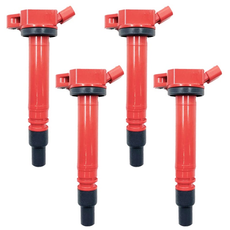 4PCS ARKAUTO HIGH ENERGY IGNITION COILS ARKIG507R UF507 UF587 UF630 9091902256 90919A2005 FOR Lexus ES300H NX300h Scion tC Toyota Avalon Camry Highlander RAV4 Sienna Venza 25 27 L4 1AR 2AR