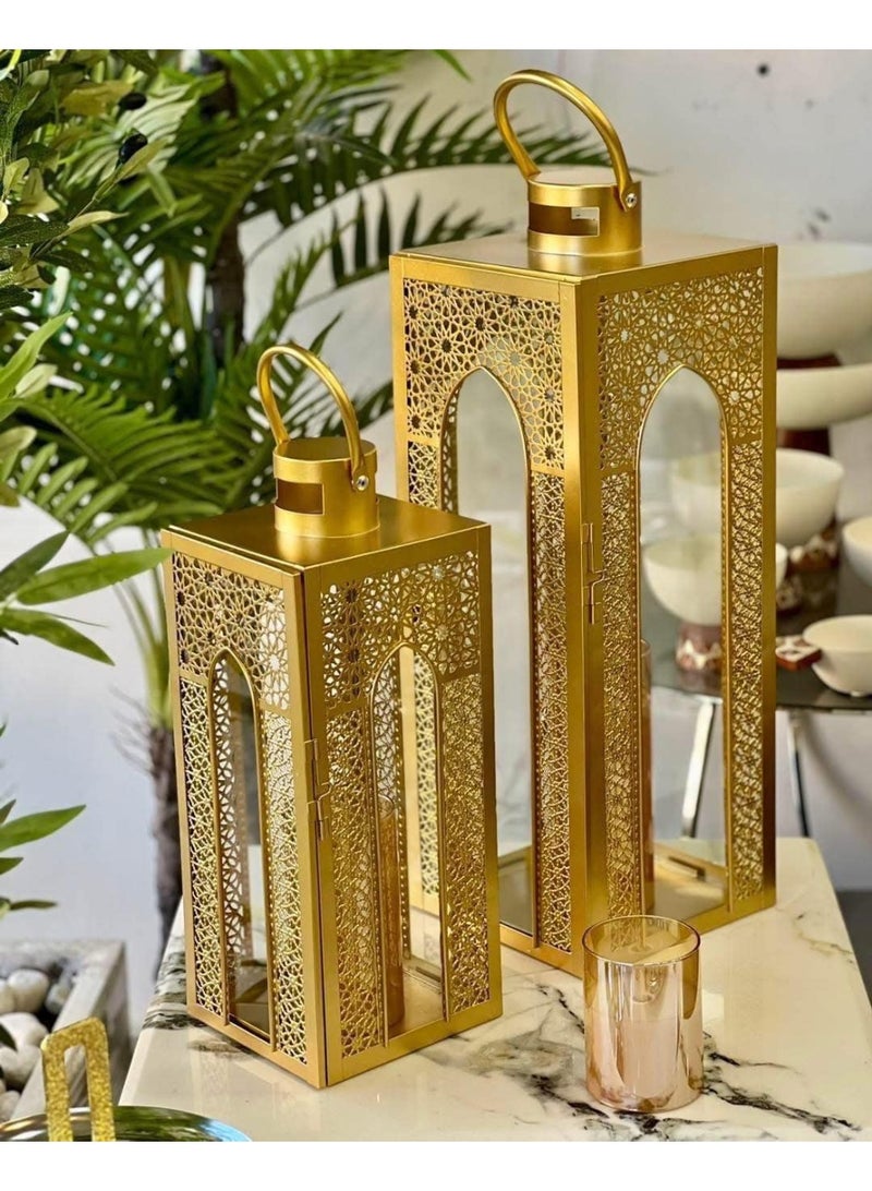 Ramadan lantern set of 2 pieces with an elegant and attractive design - Image 1