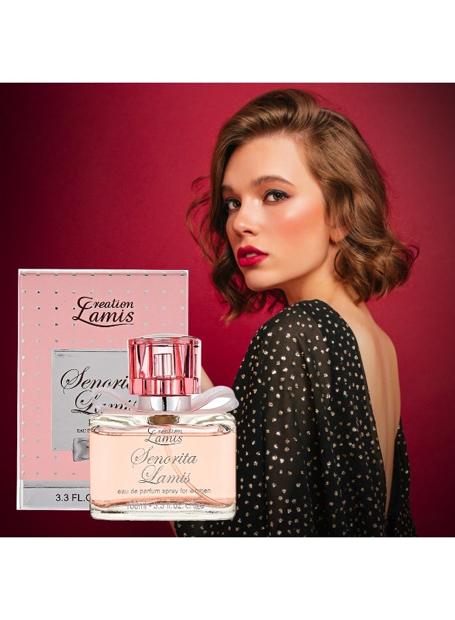 Creation Lamis Her Day & Night Perfume Combo - Senorita Lamis EDP for Women 100ml + Privé Oud Magique EDP Unisex 100ml | Fruity Floral & Oud Amber Duo - Image 3