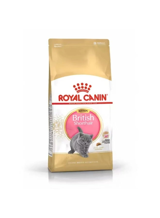 Royal Canin Feline Breed Nutrition British Shorthair Kitten Dry Food - 2kg - Image 1