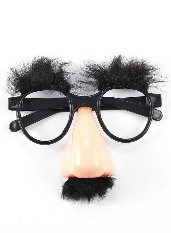 Fake Eyebrow Nose Moustache Costume Party Glasses - Image 1