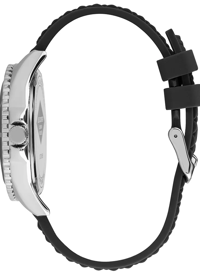 Lee Cooper Men Analog Tonneau Silicone Wrist Watch LC07361.391
