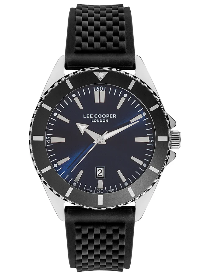 Lee Cooper Men Analog Tonneau Silicone Wrist Watch LC07361.391