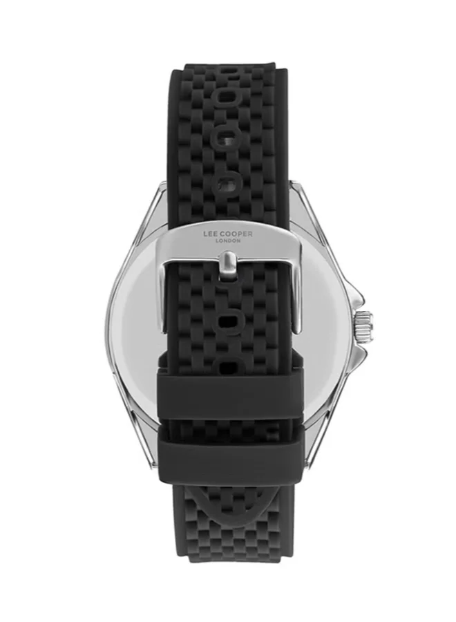 Lee Cooper Men's Analog Display Watch With Black Silicone Strap - LC07361.391