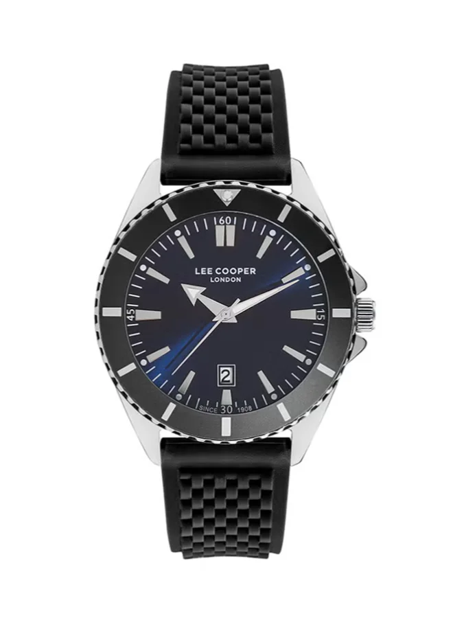 Lee Cooper Men's Analog Display Watch With Black Silicone Strap - LC07361.391