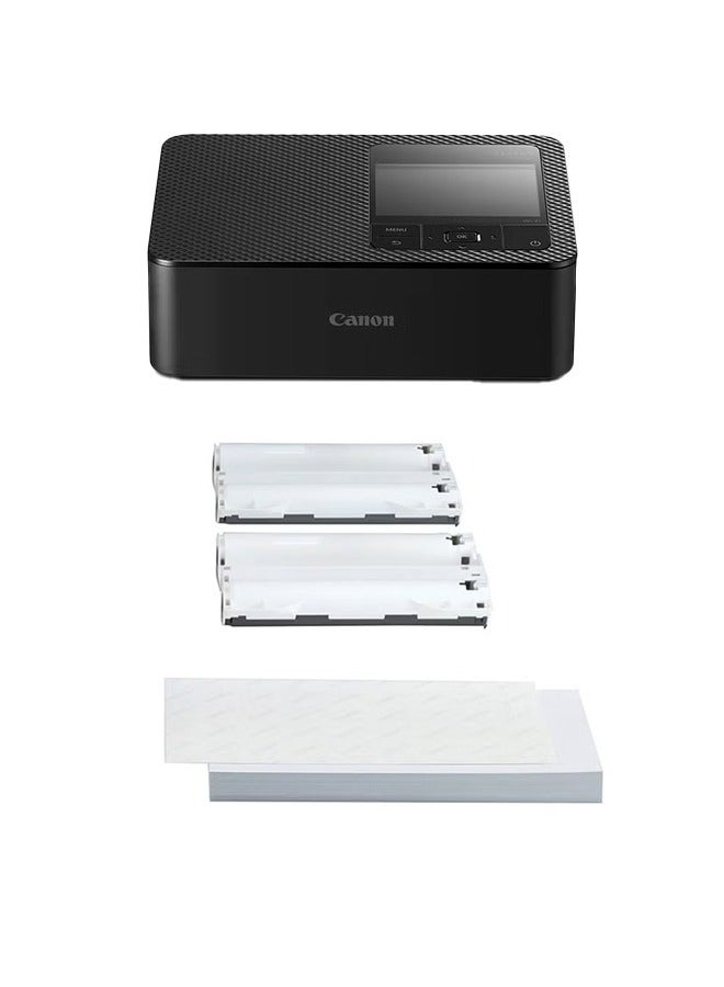 Canon SELPHY CP1500 BUNDLE with 108 Sheets And Ink Set Black Black - Image 2