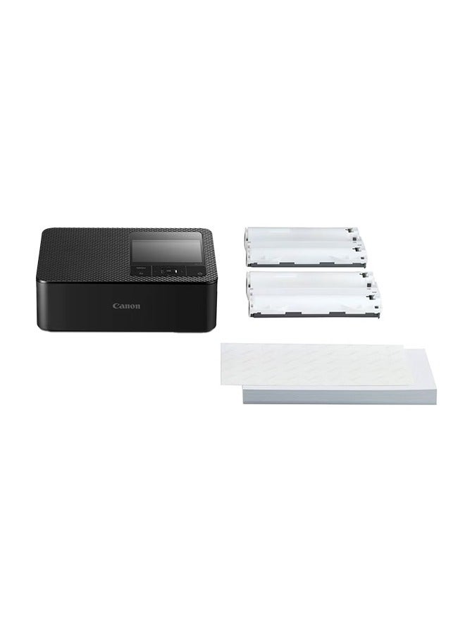 Canon SELPHY CP1500 BUNDLE with 108 Sheets And Ink Set Black Black - Image 1