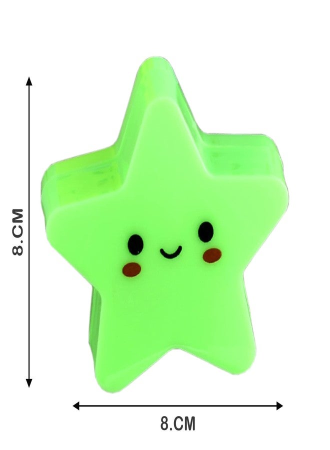 أسينشين مصباح ليلي LED على شكل نجمة من البلاستيك من أسينشن، قطعة واحدة، للأطفال - مصباح حائط، ضوء نوم، تحكم تلقائي، مناسب للرضاعة، هدية مثالية لأعياد ميلاد الأطفال وحفلات الأطفال (لون عشوائي)، متعدد الألوان - Image 3