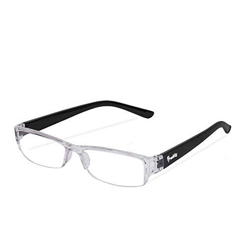 Freddy Half Rim Reading Glasses For Men And Women (+2.25, Black) - Image 1
