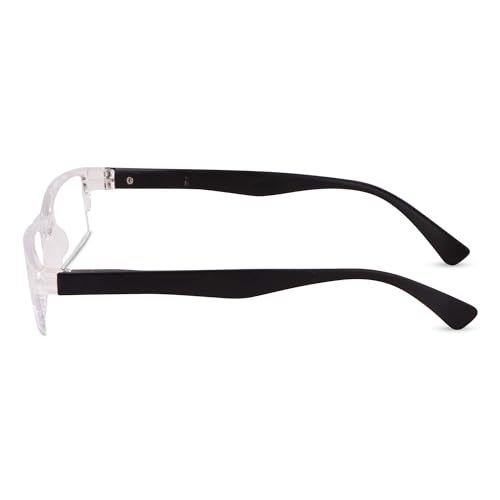 Freddy Half Rim Reading Glasses For Men And Women (+2.25, Black) - Image 5