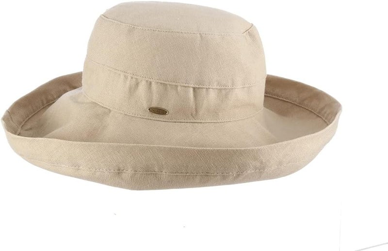 Scala Women's Cotton Hat with Inner Drawstring and Upf 50+ Rating - Image 1