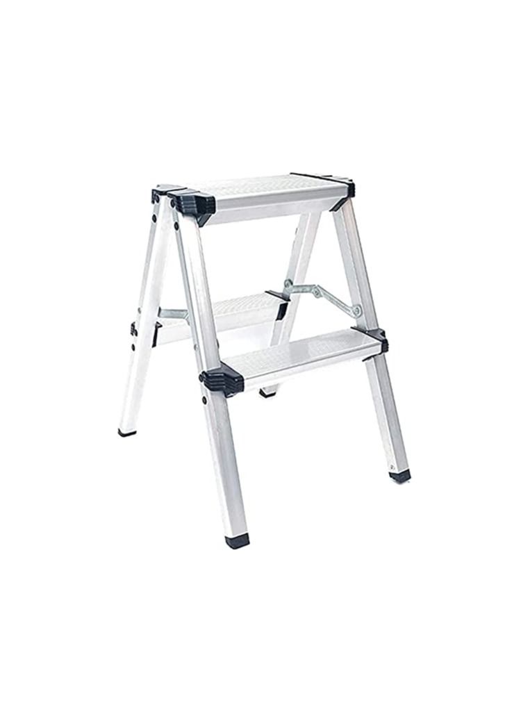 AQSON Ladder Stool, 2-step Aluminum Alloy Folding Ladder - Image 1