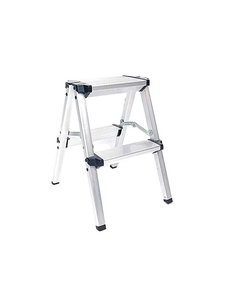 AQSON Ladder Stool, 2-step Aluminum Alloy Folding Ladder - Image 2