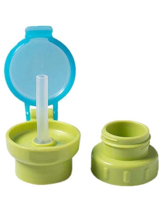 NIBEMINENT Water Bottle Twist Cover Cap With Straw Green/Blue/Clear - Image 1