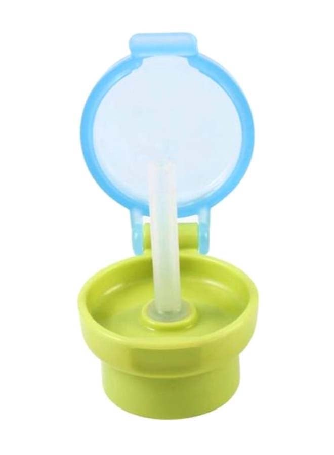 NIBEMINENT Water Bottle Twist Cover Cap With Straw Green/Blue/Clear - Image 2