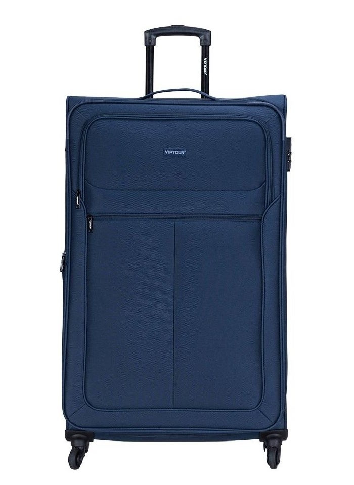 VIPTOUR - Set of 4 Light Weight Polyester Jacqard Trolley Luggage With Number Lock 20,24,28,32 Inches - Image 1
