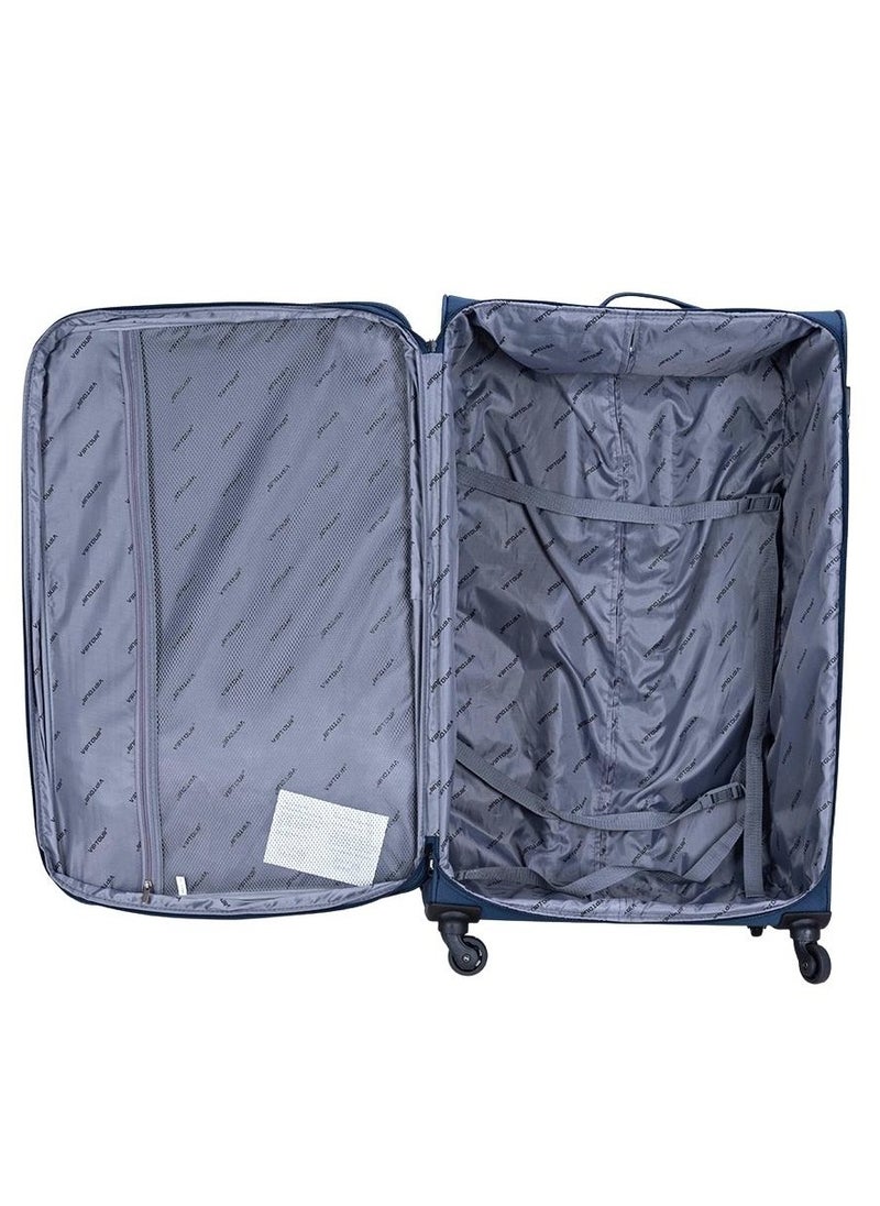 VIPTOUR - Set of 4 Light Weight Polyester Jacqard Trolley Luggage With Number Lock 20,24,28,32 Inches - Image 1
