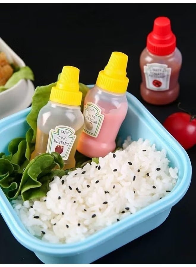 Dolar 2-piece set of small sauce bottles – refillable containers for ketchup, mayonnaise, and mustard for picnics and lunchboxes - Image 2