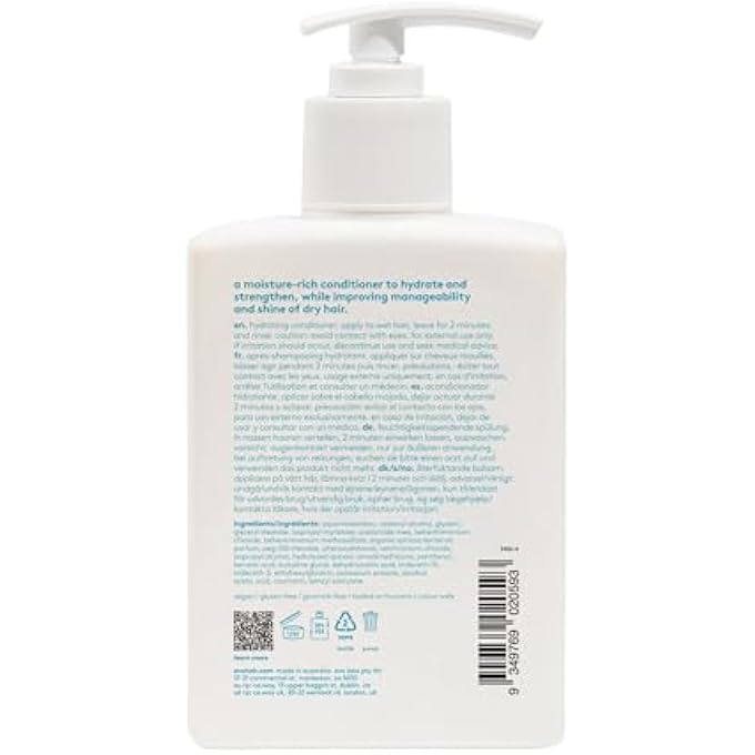 EVO THE THERAPIST HYDRATING CONDITIONER, MOISTURISING CONDITIONER FOR DRY AND COLOURED HAIR, GIVES SUPPLENESS, SHINE AND REDUCES FRIZZ, VEGAN, SULPHATE-FREE, 300 ML - Image 2