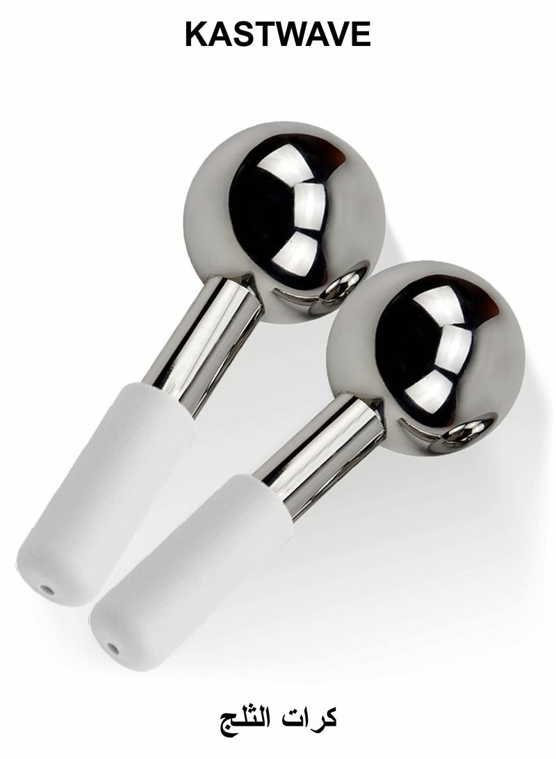 KASTWAVE Ice Globes For Facials, 2 Pcs Face Massager And Ice Roller Globe - Image 1