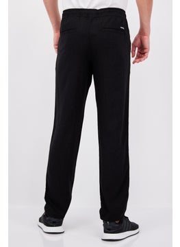 Threadbare Men Regular Fit Solid Pant, Black  - Image 3