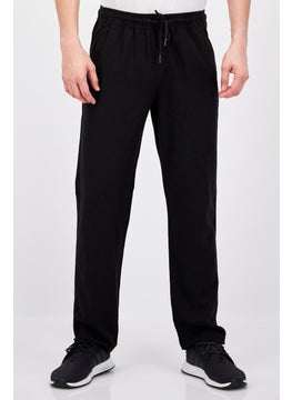 Threadbare Men Regular Fit Solid Pant, Black  - Image 1