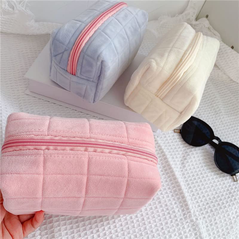 Xponni Small Cosmetic Bag Cute Makeup Bag Y2K Accessories Aesthetic Make Up Bag Y2K Purse Cosmetic Bag For Purse (Pink) - Image 2