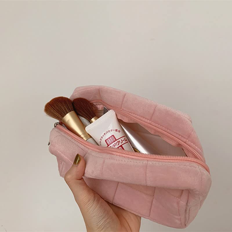 Xponni Small Cosmetic Bag Cute Makeup Bag Y2K Accessories Aesthetic Make Up Bag Y2K Purse Cosmetic Bag For Purse (Pink) - Image 5