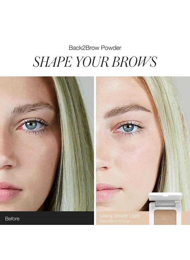 RMS Beauty RMS Beauty Back2Brow Powder, Eyebrow Powder in Taupe Light Brown & Blonde Eyebrow Color, Auburn & Brown Brow Powder, Brown & Black Eyebrow Makeup, Eyebrow Palette, Eyebrow Filler  - Image 5