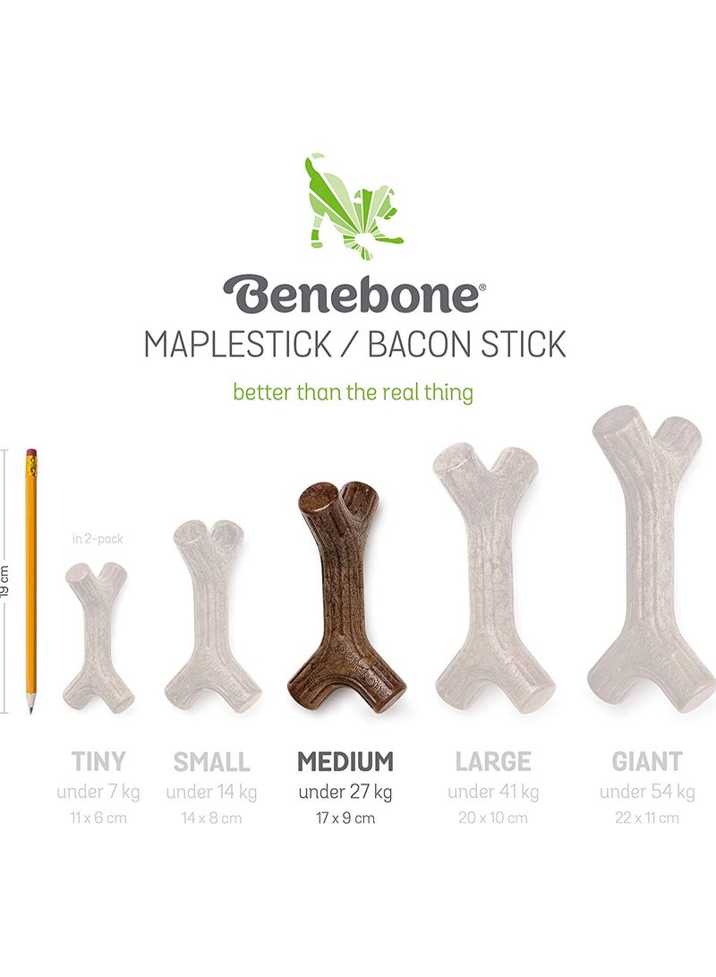 Benebone Bacon Stick Dog Chew Toy Medium - Image 4