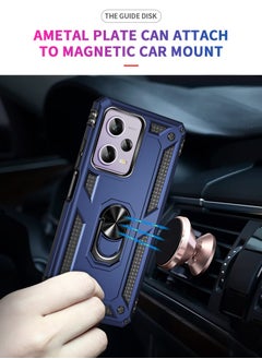 Anmi Case for Xiaomi Redmi Note 12 Pro 5G , Xiaomi Poco X5 Pro 5G Kickstand Case Cover and Screen Protector (2 Pieces) - Blue  - Image 5