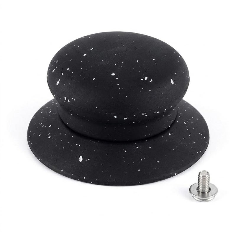 Black Speckled Lid Knob with Screw, Replacement Pot Cover Handle, Round (3) - Image 5