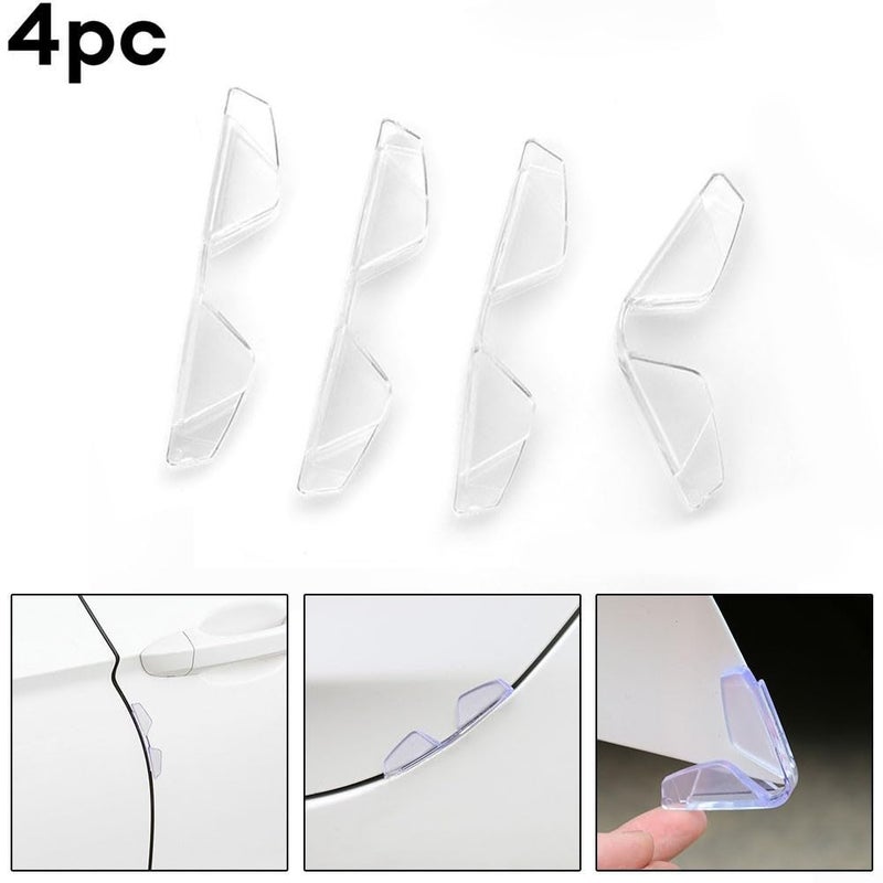 4 Pack Transparent PVC Car Door Edge Guard Sticker 85mm Anti Collision Strip For Most Vehicles - Image 5