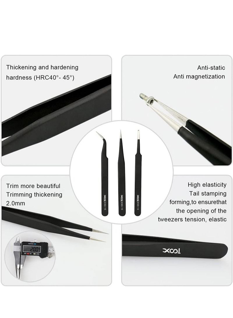 كوول طقم مفكات براغي دقيقة مكون من 80 قطعة فضي / أزرق / أسود 10.1 × 4.9 × 2.3 بوصة - Image 4