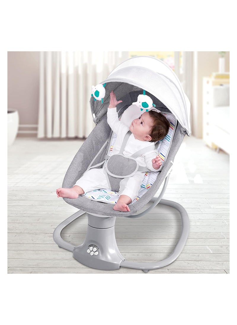 Generic - Electric Baby Swing for Infants Adjustable Rocking Chair with Remote Control and Adjustable Backrest, Baby Bouncer Seat - Image 1