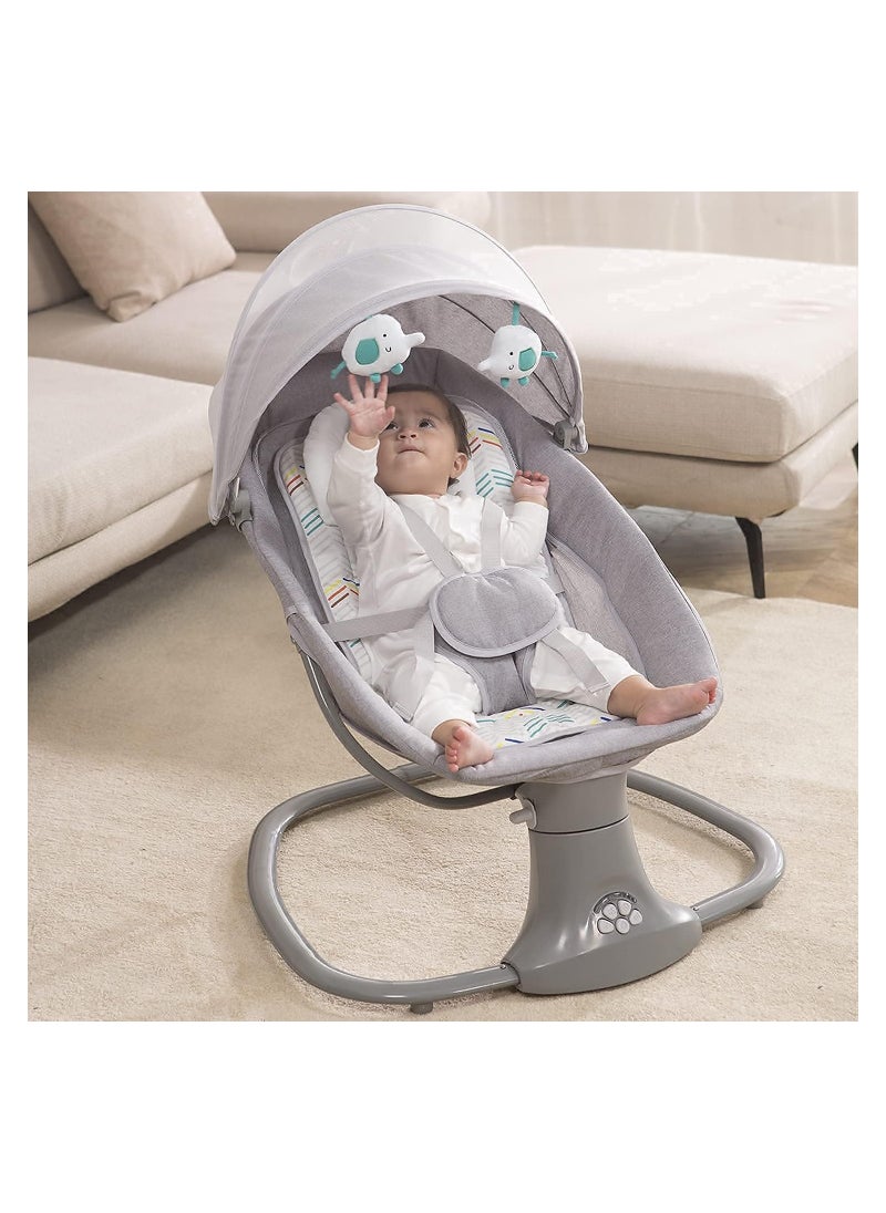 Generic - Electric Baby Swing for Infants Adjustable Rocking Chair with Remote Control and Adjustable Backrest, Baby Bouncer Seat - Image 1