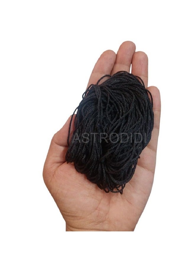 ASTRODIDI Religious Black Sacred Thread Kala Silk Dhaga Raksha Sutra | Kale Color ka Dhaga Perfect For Puja and Religious Purpose and Bracelet Jewelery Making, Arts And Crafts Etc (Lengh Approx 30 Meter) - Image 4