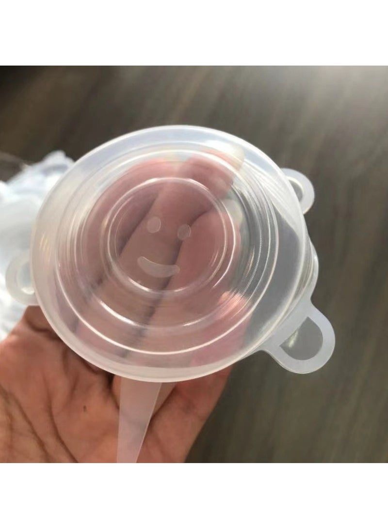 6Pcs Silicone Stretch Lids Reusable Food Seal Cover for Pot Bowl Keep Food Fresh Stretchy Wrap Cover Kitchen Cookware  - Image 5