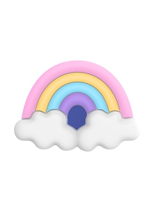 POPSOCKETS PopGrip Premium | قبضة هاتف من الجل وحامل، قابلة للإزالة وإعادة الاستخدام والغسل، تعمل مع جراب بلاستيكي صلب أملس، الجزء العلوي سهل الإزالة للشحن اللاسلكي - قوس قزح - Image 2