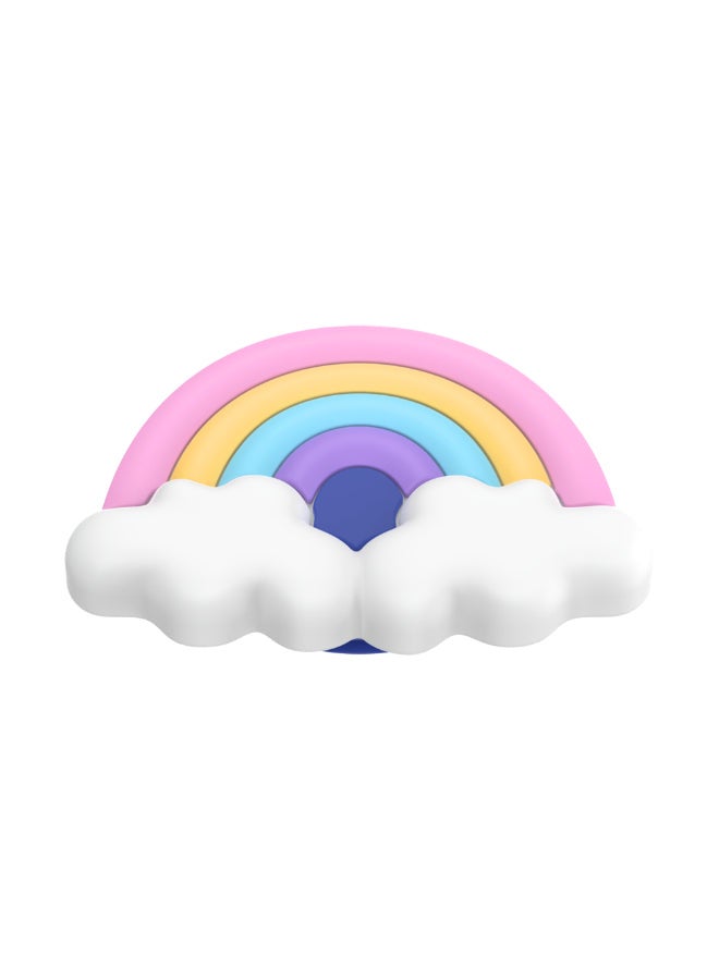 POPSOCKETS PopGrip Premium | Gel Phone Grip & KickStand, Removable Reusable Washable, Works with  Smooth Hard Plastic Case, Easy Remove Top for Wireless Charging - Rainbow - Image 2