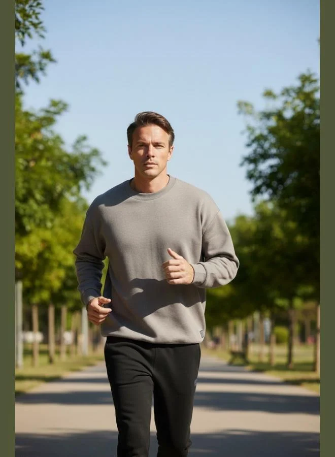 Buratti Buratti Regular Fit Crew Neck Cotton Furry Soft Raised Sweat Men's SWEAT 5905255