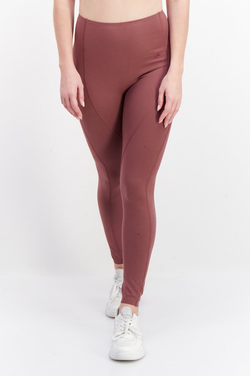 Adidas x Parley Women Sportswear Fit Brand Logo Leggings, Burgundy - Image 1