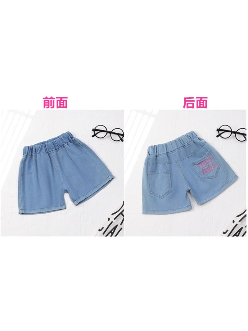 Children'S Shorts Manufacturers Girls' Jeans New Children'S Clothing Jeans Baby Shorts Summer - Image 3
