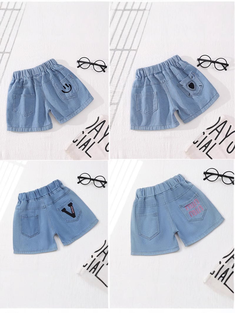 Children'S Shorts Manufacturers Girls' Jeans New Children'S Clothing Jeans Baby Shorts Summer - Image 2